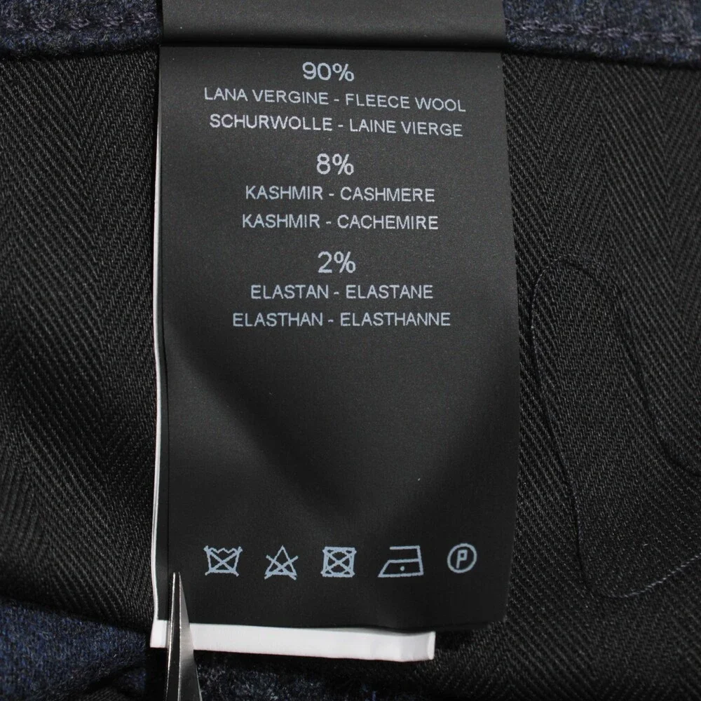 PT Torino NWT 5 Pocket Jean Cut Dress Pants Size 38 US Jazz in Blue Wool Blend